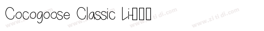 Cocogoose Classic Li字体转换